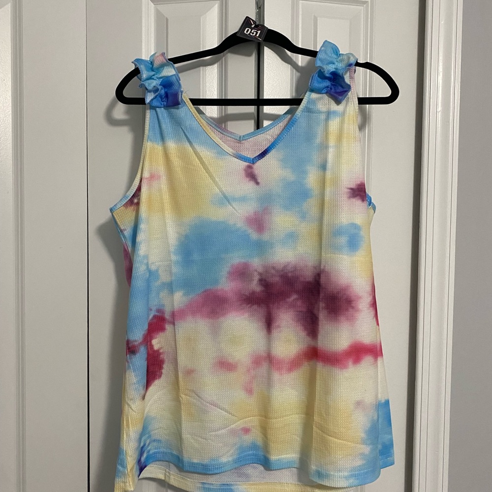 Ruffled knit top